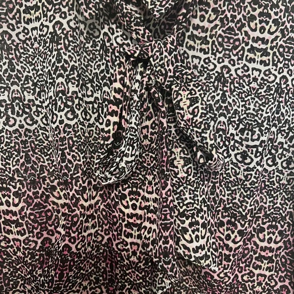 Catherine Malandrino Leopard Tie Top - Picture 2 of 2